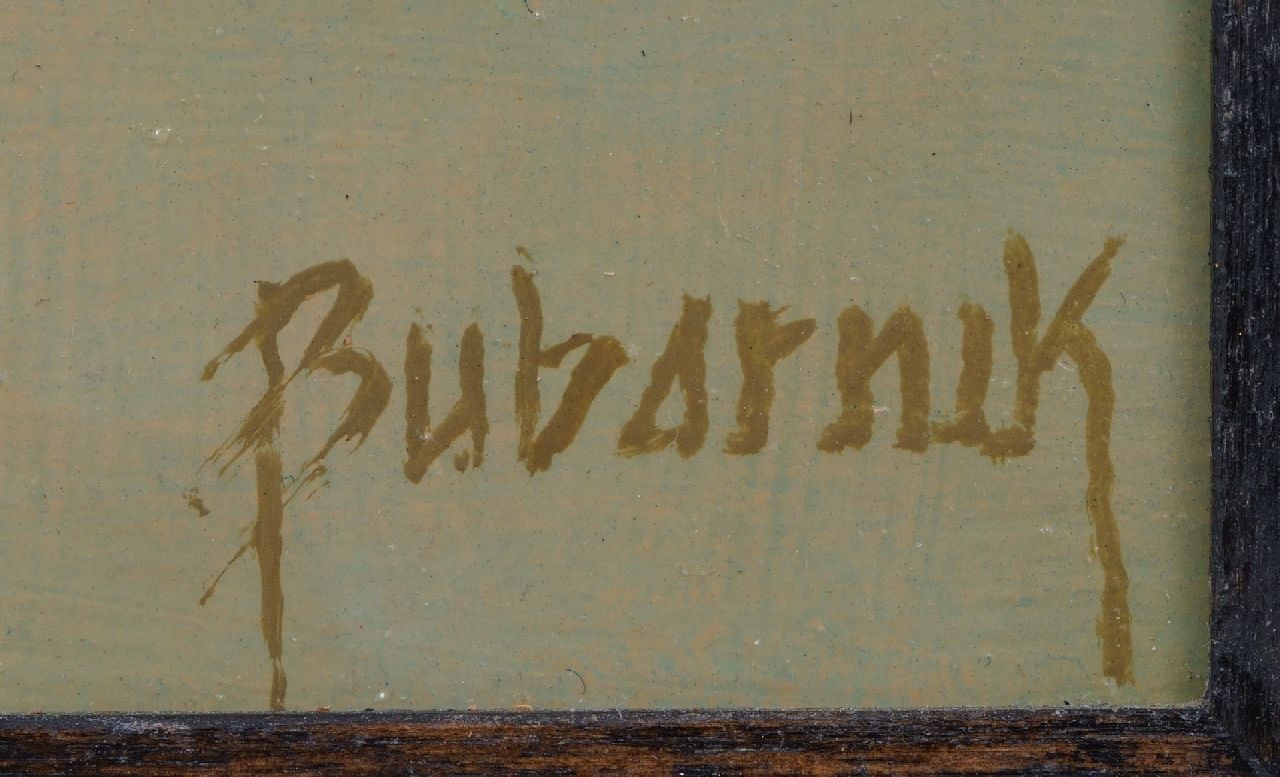 Andreas Gyula Bubarnik signaturen Stilleven met eieren in een kom