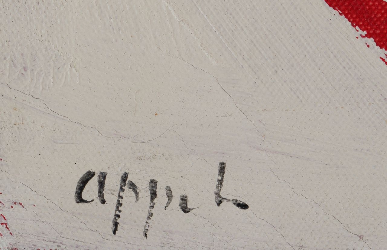 Karel Appel signaturen Zonder titel (kop)