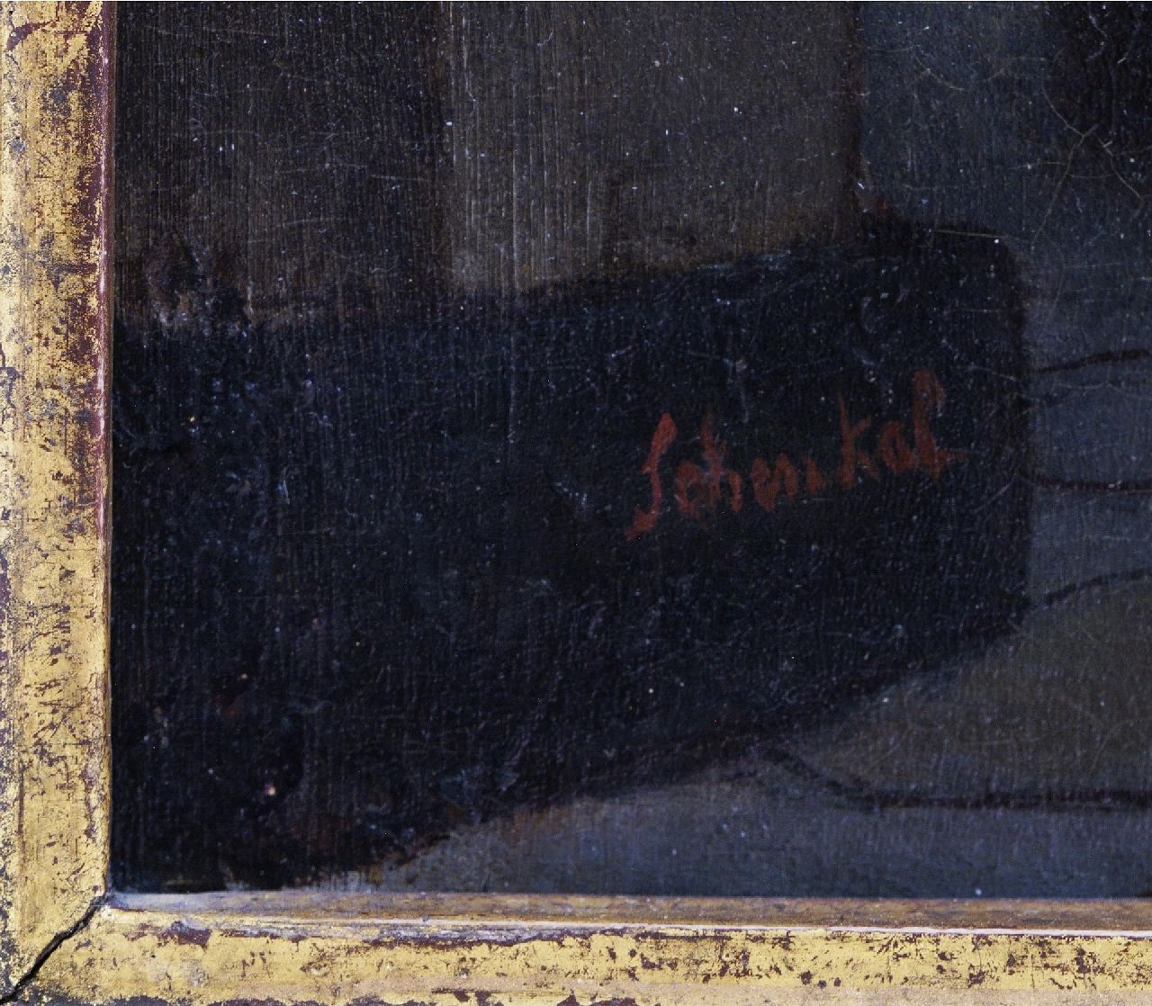 Jan Jakob Schenkel signaturen Interieur van de St. Bavokerk, Haarlem