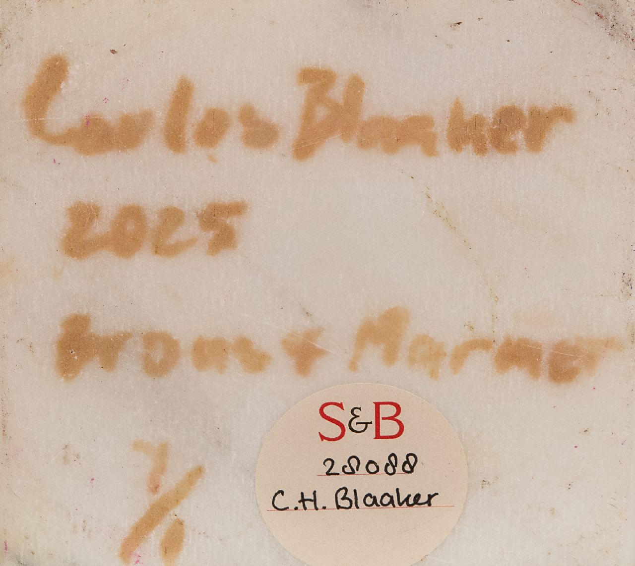 Carlos Blaaker signaturen Dubbel portret