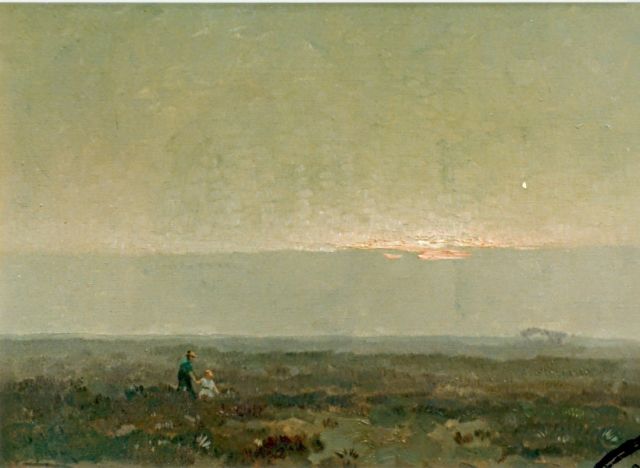 Knikker sr. J.S.  | Heathland, oil on canvas 35.5 x 50.5 cm, signed l.l.