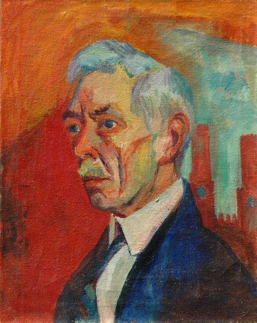 Wiegers J.  | Portrait of a man, oil on canvas 48.6 x 38.6 cm, signed r.m. (above the shoulder) and dated '30