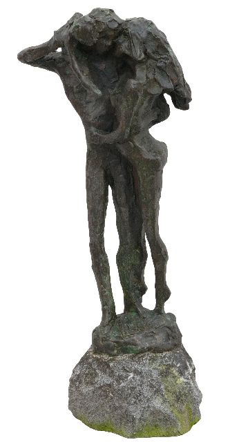 Jits Bakker | A happy family, bronze, 43.0 x 24.0 cm, signed on the base