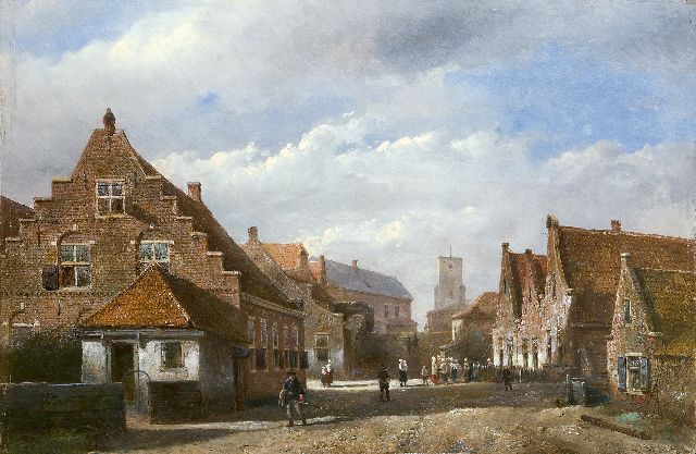 Karsen K.  | A view of old Katwijk, oil on panel 32.5 x 49.1 cm, signed l.l. and dated '79