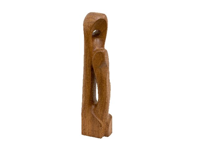 Breetvelt A.  | Without title, wood 61.8 x 13.7 cm, dated ca. 1951-1952