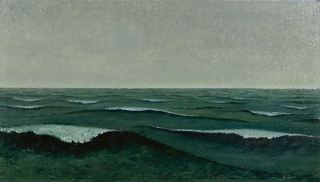 Lodeizen J.  | Seascape, oil on canvas 45.5 x 79.5 cm, signed l.r. and dated '38