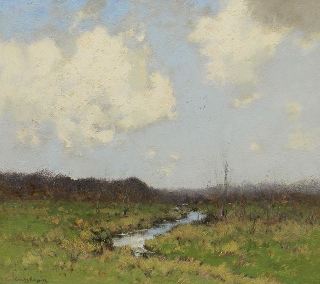 Kuijpers C.  | A pasture in summer, oil on canvas 40.0 x 44.8 cm, signed l.l.