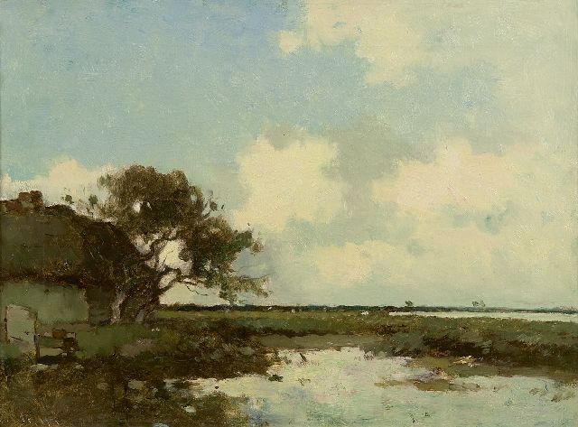 Aris Knikker | A Dutch polder landscape, oil on canvas, 32.3 x 43.3 cm, signed l.l.