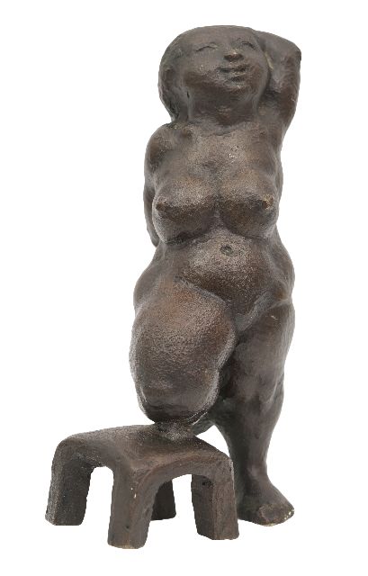 Schwaiger R.  | Franzi, bronze 16.2 x 12.0 cm, signed under left foot and executed in 1973