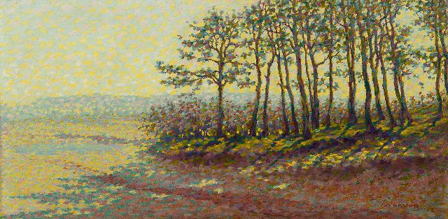 Co Breman | A summer landscape, oil on canvas, 35.2 x 70.5 cm, signed l.r. and dated 1912
