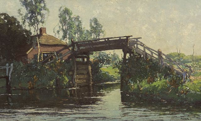 Paul Bodifée | The Oude Brug, Giethoorn, oil on canvas laid down on panel, 41.0 x 64.7 cm, signed l.r.