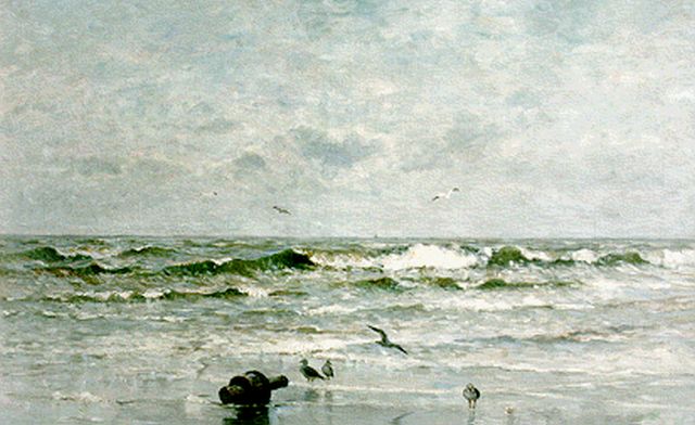 Munthe G.A.L.  | Seascape, oil on canvas 65.5 x 100.0 cm, signed l.r.