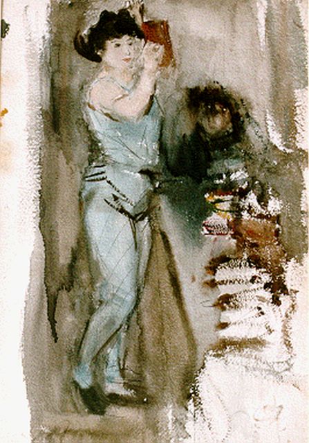 Israels I.L.  | The dancer, watercolour on paper 52.5 x 36.5 cm, signed on the reverse