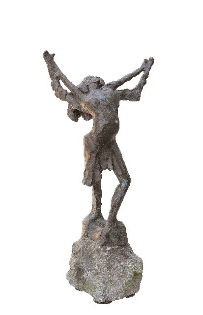 Jits Bakker | Dancing couple, bronze, 40.0 x 22.5 cm, signed on the base