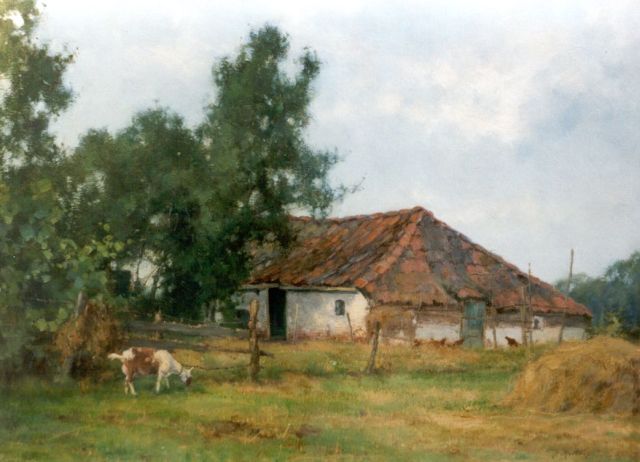 Holtrup J.  | A farm in a landscape, Friesland, oil on canvas 30.3 x 40.0 cm, signed l.r.