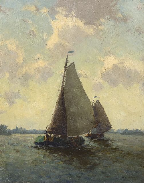 Ydema E.  | Sailing ships, oil on canvas 50.8 x 40.9 cm, signed l.r. and on the stretcher