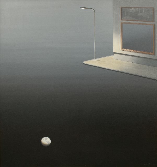 Jeroen Henneman | Nacht, acryl op doek, 140,4 x 132,8 cm, gesigneerd r.o. en gedateerd sept. '76