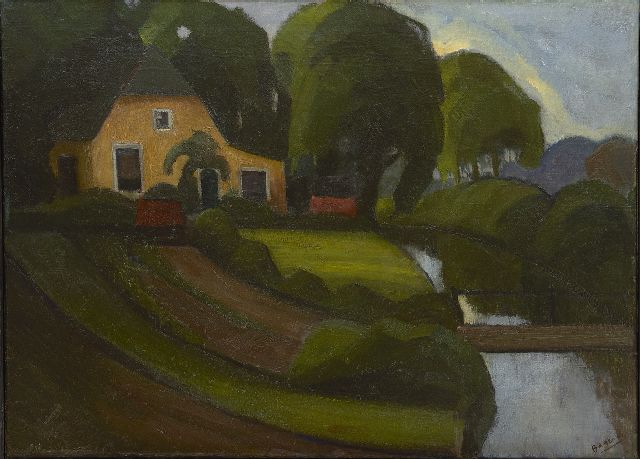 Bayens H.J.A.A.  | A farmhouse, oil on canvas 60.3 x 80.3 cm, signed l.r.