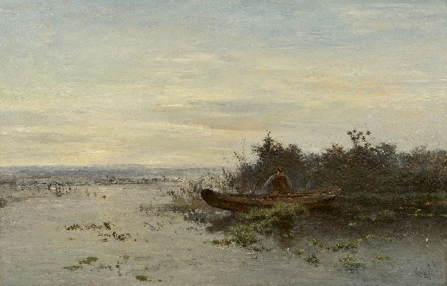 Gabriel P.J.C.  | The first sea bass (early morning), oil on canvas 54.3 x 83.4 cm, signed l.r.