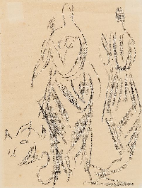Raoul Dufy | Robe pour Paul Poiret, potlood op papier, 24,5 x 18,0 cm, te dateren ca. 1917