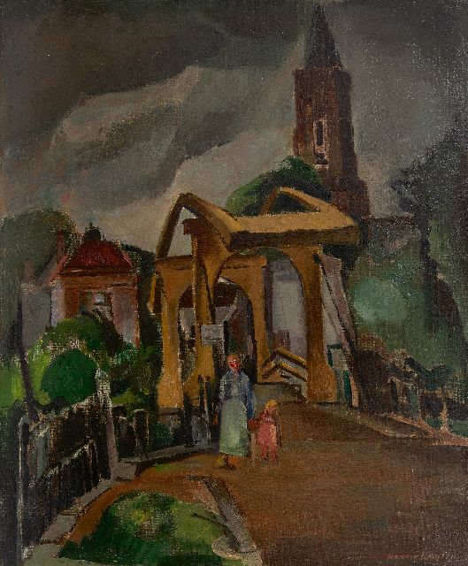 Kuijten H.J.  | Landscape, Loenen aan de Vecht, oil on canvas 66.4 x 54.7 cm, signed l.r. and painted ca. 1927-1936, without frame