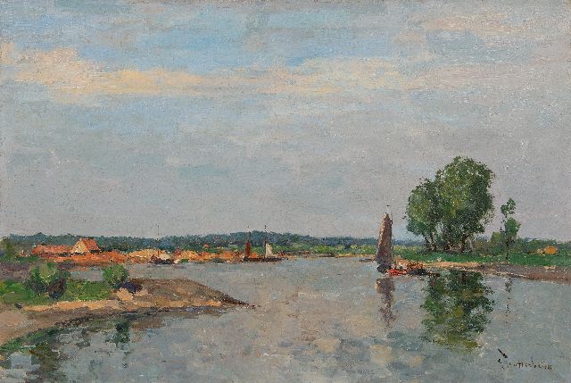 Stutterheim L.P.  | A river landscape, oil on canvas 40.5 x 60.5 cm, signed l.r. and without frame