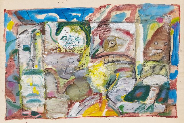 Lucebert | Untitled, chalk and gouache on paper, 73.5 x 108.0 cm, signed l.r. and dated '79.I.11