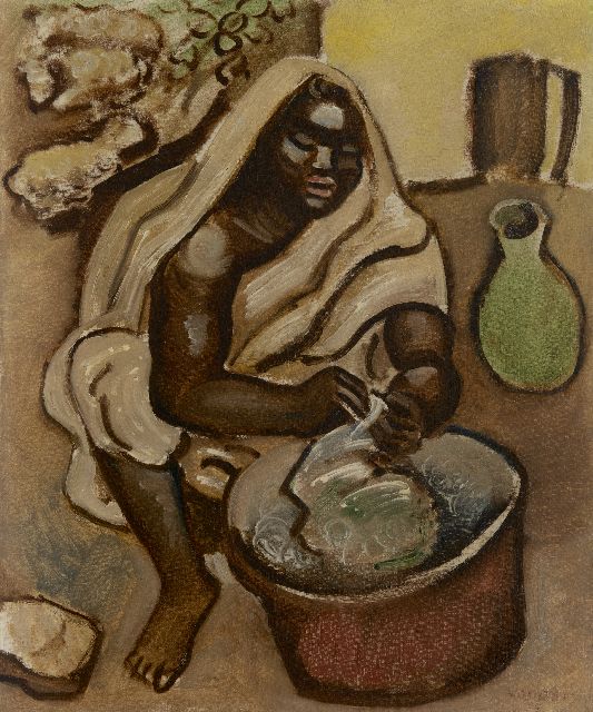 Otto van Rees | North African woman, oil on canvas, 65.7 x 54.5 cm, signed l.r. and dated '35
