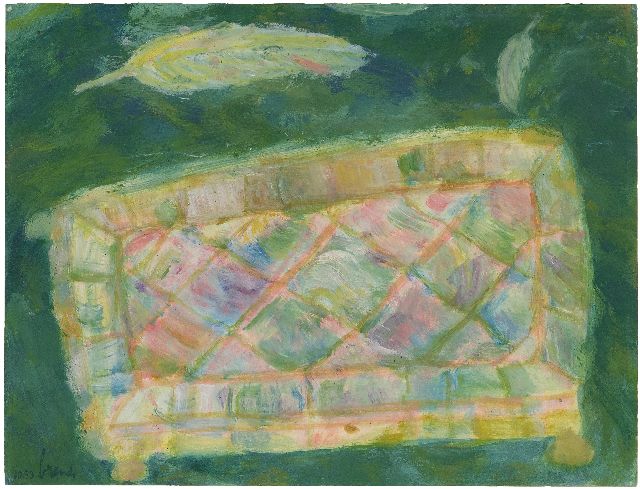 Brands E.A.M.  | The mother-of-pearl box, gouache on paper 26.7 x 34.8 cm, signed l.l. and dated 10.53