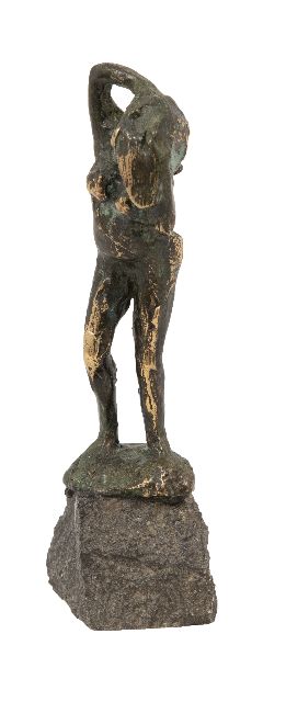 Bakker W.F.  | Marion washes her hair, bronze 11.3 x 4.3 cm, signed on the base