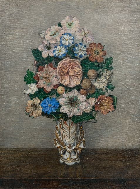 Kneppelhout S.E.  | Antique bouquet, oil on canvas 36.3 x 27.4 cm, signed l.r. with initials and dated 1936, without frame