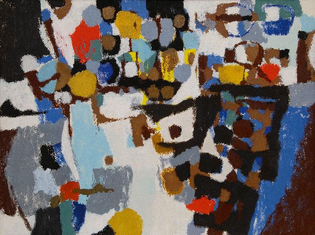 Frieda Hunziker | Tropics, oil on canvas, 74.7 x 99.8 cm, signed on the stretcher and executed 1956