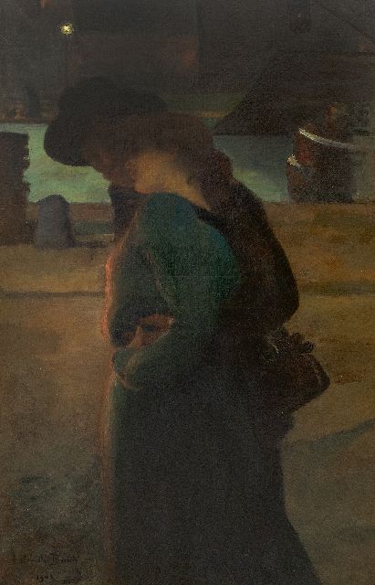 Berlin C.  | Un soir, olieverf op doek 128,5 x 77,2 cm, gesigneerd l.o. en gedateerd 1902