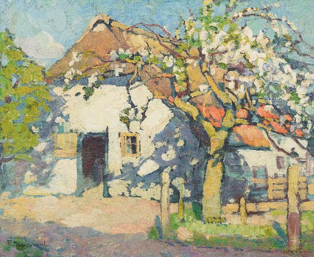Hogerwaard F.  | Lentebloesem, olieverf op doek 38,8 x 46,6 cm, gesigneerd l.o.
