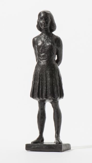 d'Hont P.H.  | Anne Frank, brons 42,0 x 11,0 cm, te dateren ca. 1959