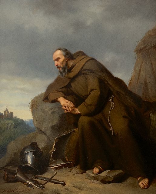 Opzoomer S.  | Peter de Kluizenaar, olieverf op paneel 72,8 x 60,5 cm, gesigneerd l.o.