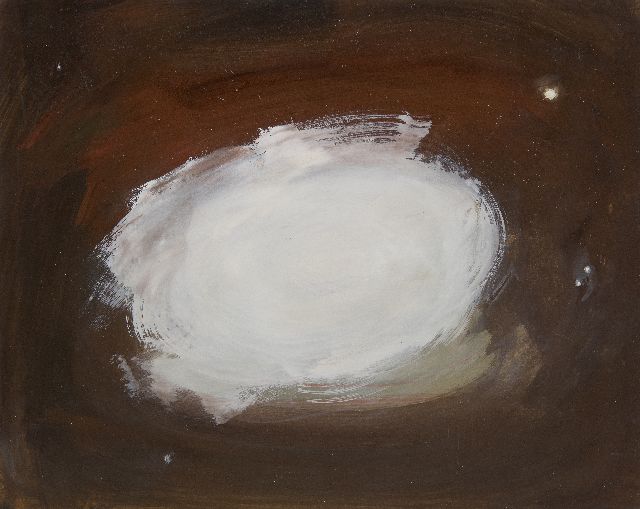 Eugène Brands | Galaxy, gouache op papier, 37,8 x 47,2 cm, gesigneerd verso en verso gedateerd 1992