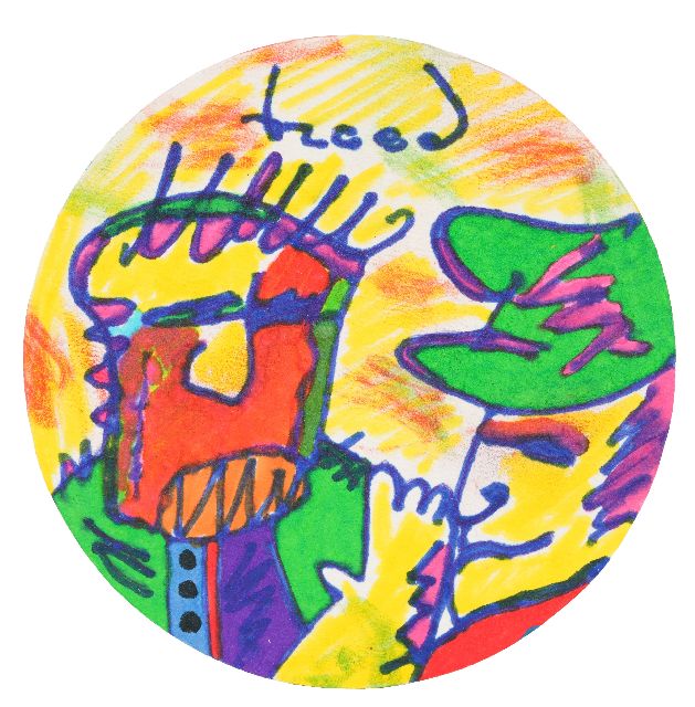 Herman Brood | Bierviltje (27733), gesigneerd m.b.