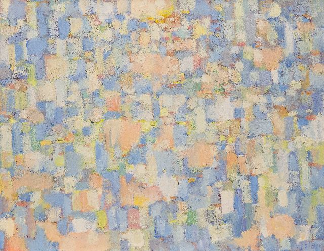 Rudi Polder | Zonder titel, olieverf op doek, 70,4 x 90,2 cm, gesigneerd r.o. en ca 1967