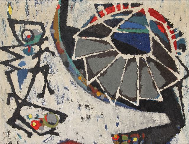 Frieda Hunziker | Ants, olieverf op doek, 75,5 x 100,1 cm, te dateren eind jaren 50 GERESERVEERD