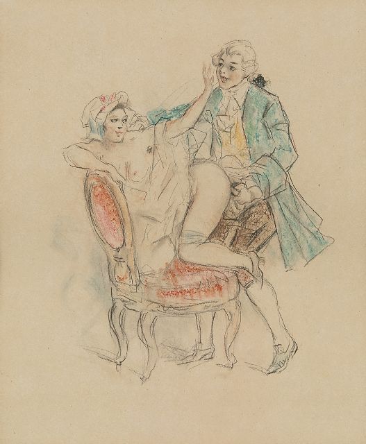 Tom Poulton | Tu te trompes brigand! / Je vergist je schurk!, kleurpotlood op papier, 21,5 x 18,0 cm