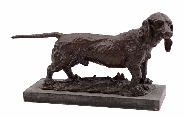 Onbekend | Teckel, brons, 46,0