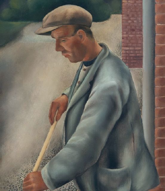 Moolhuizen J.J.  | Portret van een man, olieverf op doek 90,5 x 75,5 cm, gesigneerd r.o.