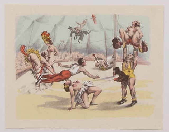 Onbekend | Erotische voorstelling, litho