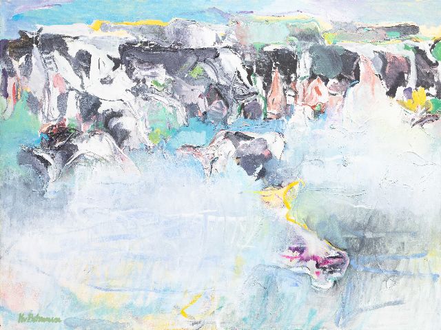 Bohemen C.B. van | Zonde titel (Zoetermeer), olieverf op doek 150,0 x 200,0 cm, gesigneerd r.o.