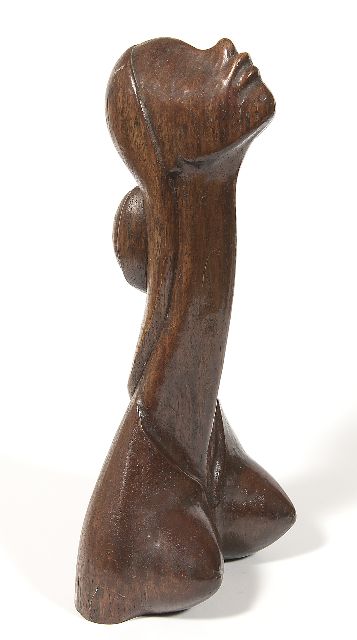 Luyn J. van | Bust of a woman, wood 40.4 x 19.2 cm