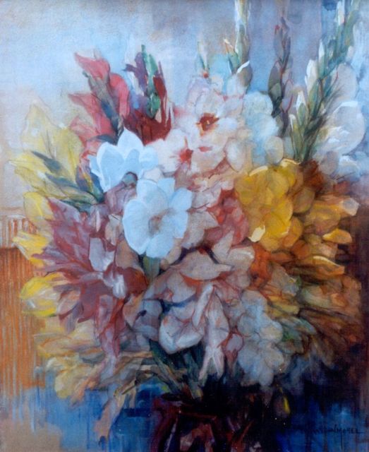 Vaarzon Morel W.F.A.I.  | A flower still life, pastel and watercolour on paper 60.6 x 50.5 cm, signed l.r.