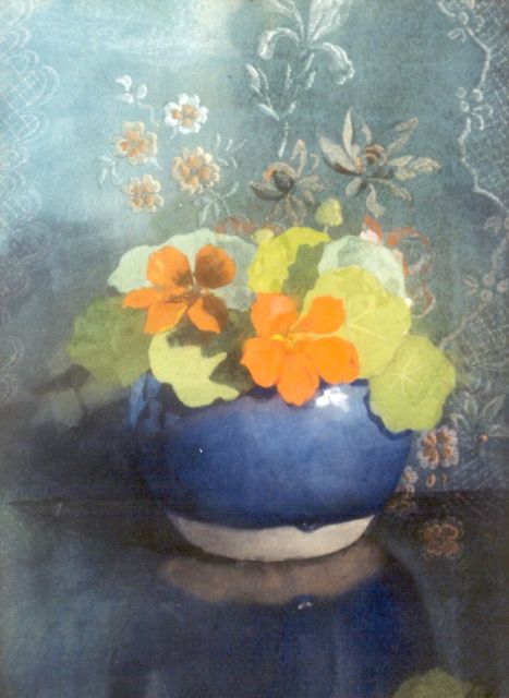 Voerman sr. J.  | Nasturtium, watercolour on paper 37.0 x 27.0 cm, signed with initials l.r. and painted between 1889-1904