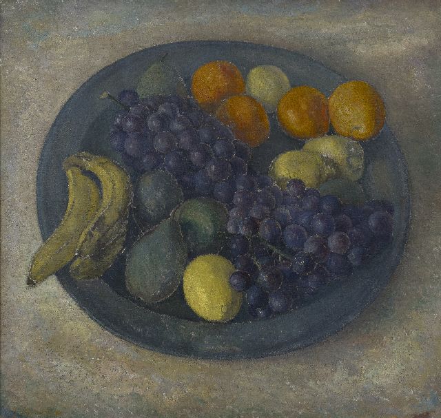 Herwijnen J.A.G. van | A still life of fruits, oil on canvas 76.1 x 80.0 cm, signed l.l. and executed ca. 1936-1937