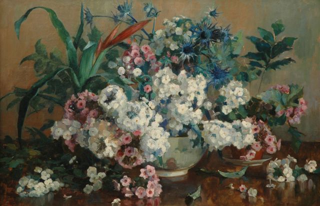 Vreedenburgh H.  | A bouquet of summer flowers, oil on canvas 63.6 x 95.7 cm, signed l.r. and painted 1915